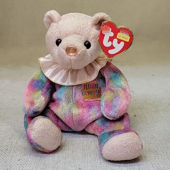 TY 6 beanie baby Birthday bears - Picture 8 of 14